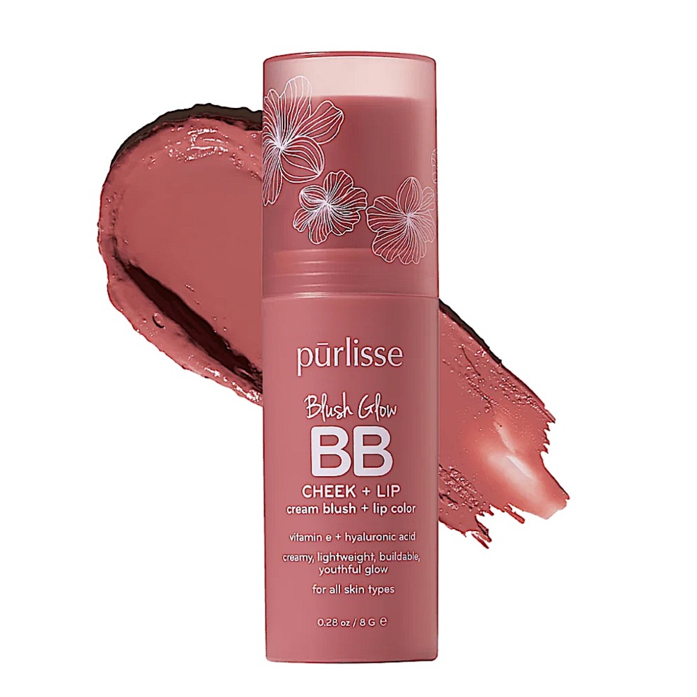 New! ✨👄PURLISSE Blush Glow BB Cheek + Lip in Nude Sugar Limited Ed Large Size